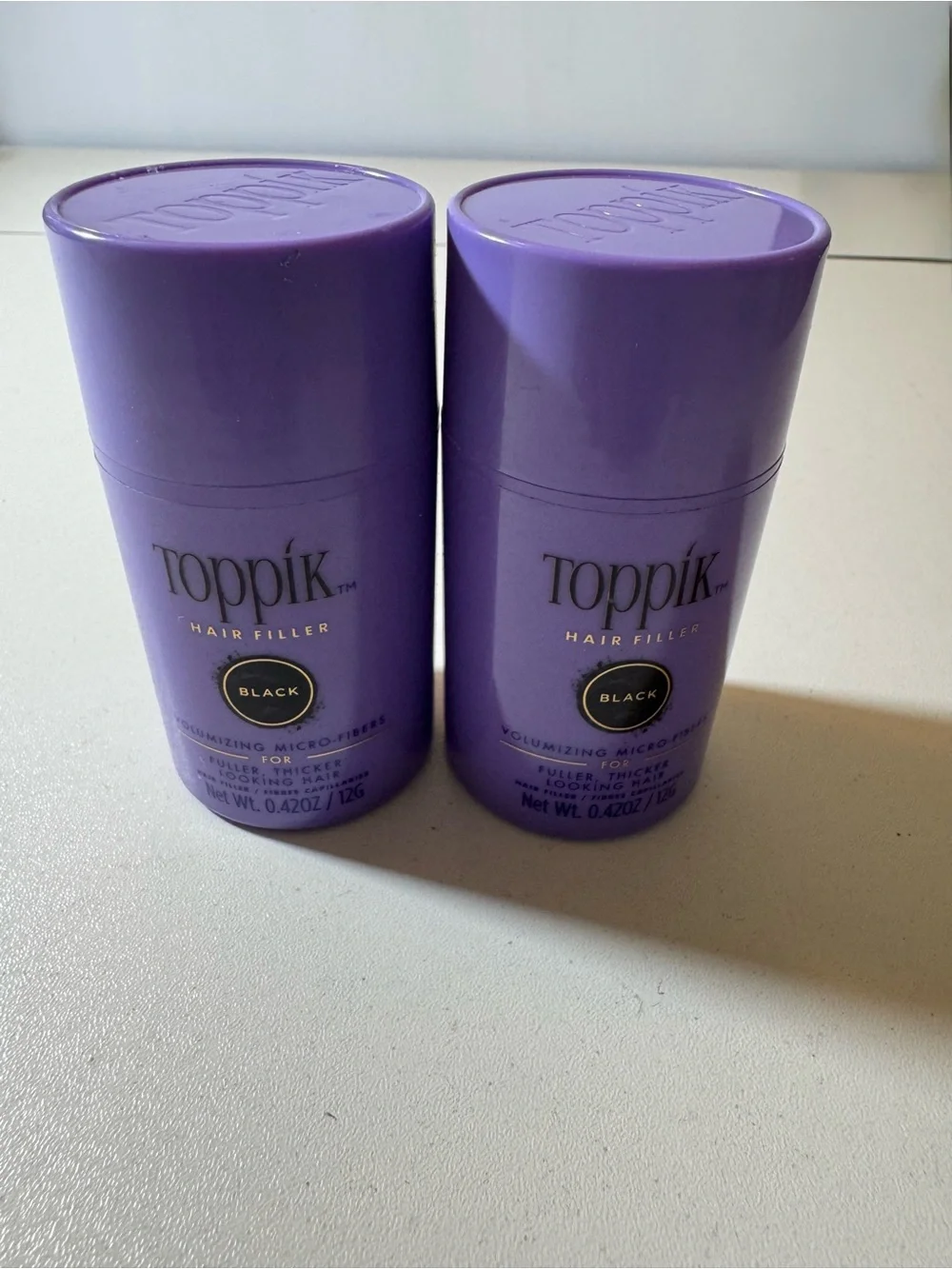 Hair Filler Volumizing Micro-Fibers — 2 Pack Black